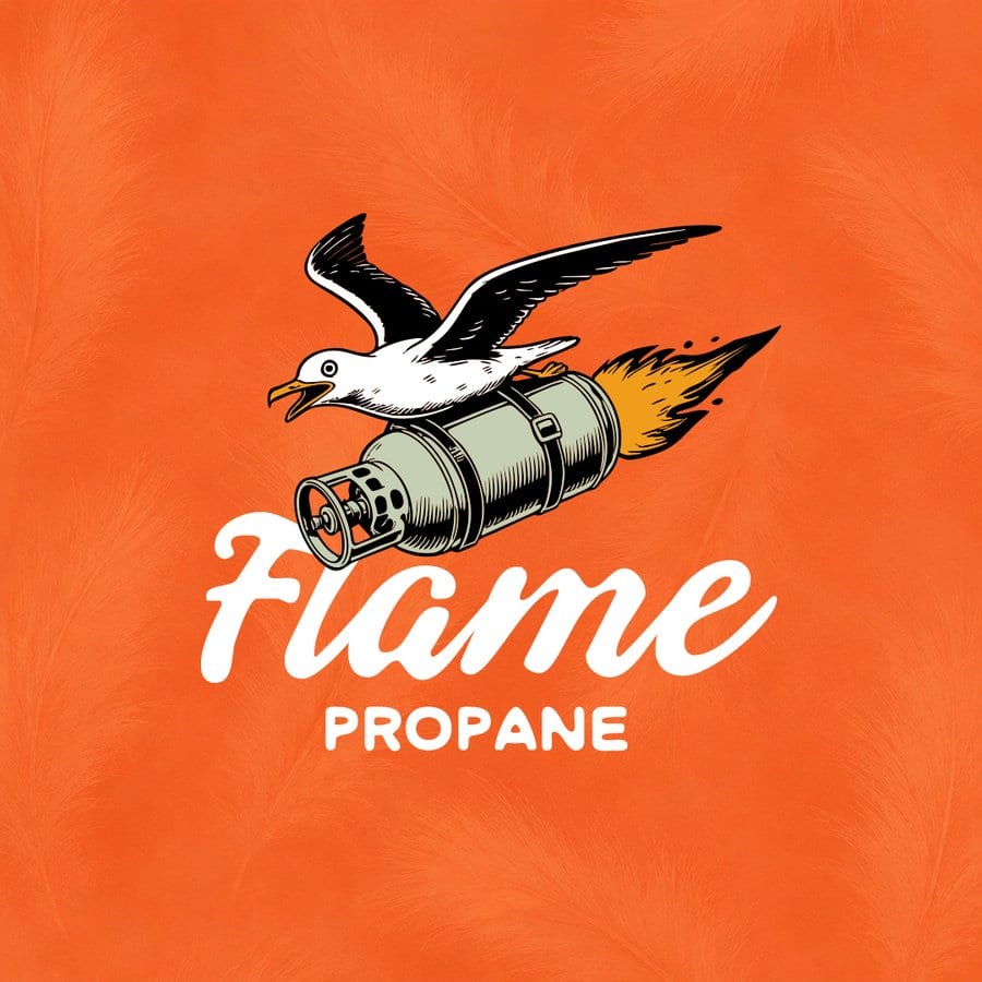 Flame Propane logo design