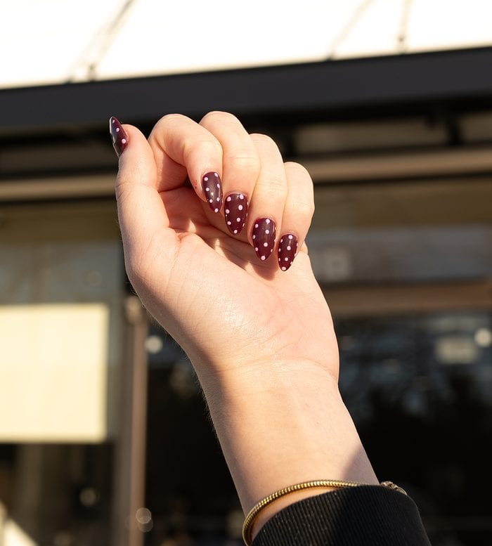 Client nail art content for Bhum Skincare